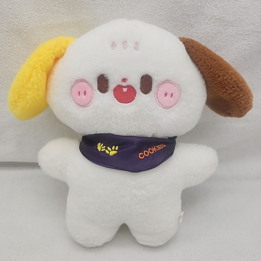 Plush Stuffed Miniso Life Ratora Series Toy Bunny With Purple Cookies Scarf NEW